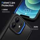 COOLQO Magnetic for iPhone 12 Case, Dual Layer Matte Scratch-Resistant, Black