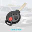 2PCS Car Key Fob Keyless Entry Remote 315MHz KR55WK45144 / 267T-5WK45144 for Smart Fortwo 2008-2015 | 4 Buttons