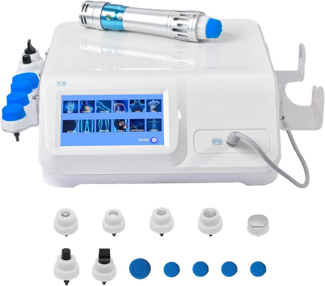 Shockwave Therapy Machine,Softwave Therapy Machine for Pain Relief Deep Tissue Massager for Back, Waist, Legs, and Elbow Discomfort