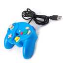 Arrocent GC Controller, Replacement for Gamecube Controller, Compatible with Wired USB Game Cube Controller/PC Windows 7 8 10 PC (Blue)