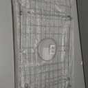 Sink Bottom Grid 24-1/8" x 12-5/8", Centered Drain with Corner Radius 1-1/2", Sink Protector with Rear Drain for Single Sink Bowl (24.1"W x 12.6"D x 1"H)