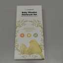 Baby Hair Brush Set for Newborns - Soft Goat Bristle Wooden Baby Brush and Comb Set Newborn Grooming Kit for Cradle Cap, Durable & Gentle, Boy, Girl Infant Essentials Care Kit Brush (Regular, Walnut)