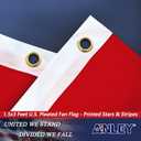 Anley US National Pleated Fan Flag, 1.5x3 ft American Bunting Flag Patriotic Stars & Stripes - Sharp Color and Fade Resistant - Canvas Header and Brass Grommets - United States 1.5 x 3 Feet Half Fan Banner