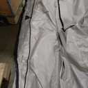 Bimini Top Replacement Canvas with Light Hole for Boat, 4 Bow 8L 91-96W Bimini Top Cover with Storage Boot, 900D Heavy Duty Waterproof Marine Polyester, Without Frame, Gray