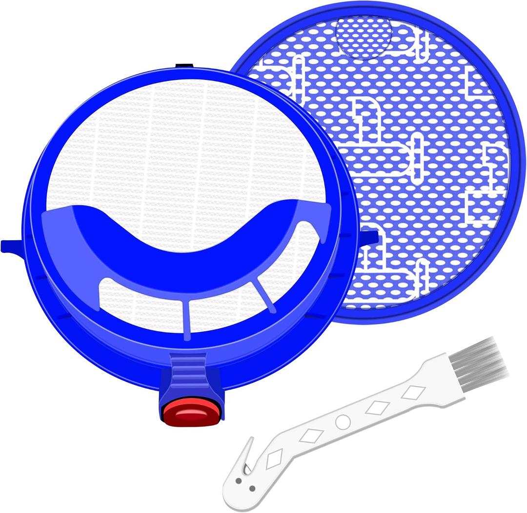 DC25 Filter for Dyson Ball DC25 Vacuum, HEPA Filter Replacement for Dyson DC-25 Upright Vacuum Cleaner, Part 916188-06, 919171-02, Washable & Reusable
