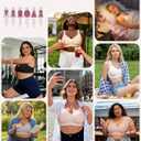 As Fairy Full Coverage Bras for Women No Underwire Supportive Wireless Plus Size Bra Seamless Comfort Bralette (Black), 40D