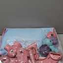 dearlomum Baby Play Mat Gym, Funny Play Piano Tummy Time Activity Mat with 5 Infant Sensory Toys, Music and Lights, Boy & Girl Gifts for Newborns 0 to 3 6 9 12 Months (Pink)