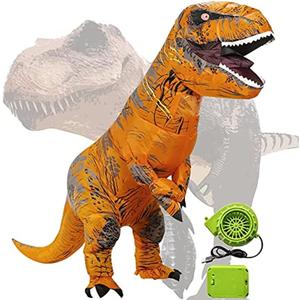 Inflatable T-Rex Dinosaur Costume, Inflatable Costume Dinosaur for Adults,Dinosaur Cosplay Party Halloween Christmas Costume