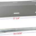 Parts Kit DG105 Replacement for Charmglow Home Depot 3 Burner 720-0230; 720-0036-HD-05 Gas Grill Burners & Heat Plates (Stainless Steel Burner + Stainless Steel Heat Plate)