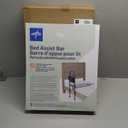 Medline Bed Assist Bar with Storage Pocket, Height Adjustable Bed Rail for Elderly Adults, Assistance for Getting In and Out of Bed at Home