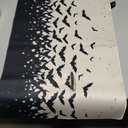 Halloween Bat Mouse Pad Extended Large Gaming Mouse Pad XL Black and White Desk Pad, 28x20