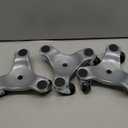 QWORK 4 pcs 6" Steel Tri-Dolly, 200 lbs Load Capacity, for Moving Furniture & Appliances, Swivel Caster Easy Tool