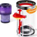 Upgraded Canister Compatible with Dyson V11 V15 SV14 SV15 SV22 Vacuum Cleaner Dust Bin, for Bin Part no. 970050-01 and Part no. 965443-01 with HEPA Filter