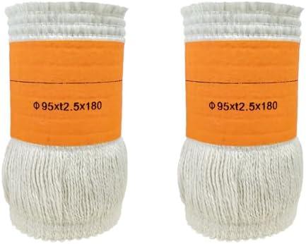 95x2.5Tx180mm Kerosene Heater Wick, Smokeless Fiberglass and Cotton Replacement Wick for Indoor Outdoor Use, Fits Most Kerosene Heaters and Oil Lamps (2-Pack)