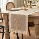 Table Runners 119 Inches,Waterproof Boho Table Runner with Tassel Fringe,Table Runner for Party Coffee Table