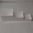 3PCS Buffet Risers, Dessert table display set, Catering supplies buffet display ,Acrylic risers display stands, White Acrylic Cube Boxes Nesting Risers with Hollow Bottoms - 1 Set (6.5", 7.5", 8.5") White