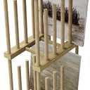 2 Tier Art Storage Rack, Art Canvas Storage, Art Drying Rack, Canvas Boards Rack Art Storage with Caster Wheels for Drawing Board, Panel, Paper Pad for Art Studios, Artworks, Gallery