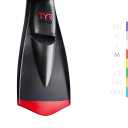 TYR FlexFins 2.0 Swim Fins Short Blade Training Fins for Swim Drills, Leg Strength, Technique & Flexibility (Black), Size: M: 7-9, W: 8.5-10.5