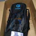 G2 25 Inches Blue Light Weight Snowshoes for Women Men Youth, Set with Trekking Poles, Tote Bag, Special EVA Padded Ratchet Binding, Heel Lift, Toe Box, Blue