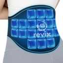 REVIX 45-Min Long-Lasting Back Ice Pack, Extra Large Ice Packs with Ice Grid Gel Design, Reusable Gel Ice Wrap, Cold Compress for Waist, Lower Lumbar, Tailbone Relief & Muscle Relaxation (15.5 x 10”)