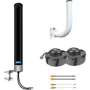 5G 4G LTE MIMO External Antenna Kit for T-Mobile Verizon AT&T 2x2 Gateway Home Internet Cellular Modem Router Mobile WiFi Hotspot MiFi Device with 32ft SMA Cable TS9 IPEX Adaptor