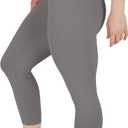 90 Degree By Reflex Womens High Waisted Leggings Capri Workout Yoga Pants (Large, Night Owl)