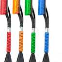 EcoNour 27" Aluminum Snow Brush 4 Pack with Ice Scrapers for Car Windshield and Window | Car Snow Scraper and Brush with Ergonomic Foam Grip Winter Accessories (Orange, Pink, Green, Blue)