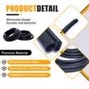KEDEAU Peterbilt Cab Door Weatherstripping Seal (2-Pack) R60-6001-650 20-10985-644 | Premium Rubber Gasket | Compatible with Peterbilt 330 357 359 377 379 389 & Many Models Truck Door Seal