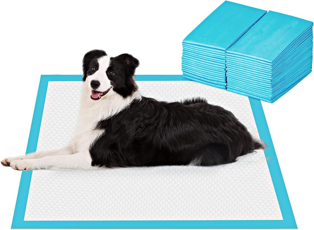 Extra Large Pet Training and Puppy Pads Pee Pads for Dogs 28"x34" -40 Count Super Absorbent & Leak-Proof
