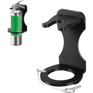 Boat Nylon Fire Extinguisher Bracket,Mounting Bracket with Quick Release Pin,Fire Extinguisher Brackets Compatible with Fire Extinguishers (Black)
