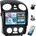 4G+128G Android Car Stereo Radio for Volkswagen Beetle 2004-2010 9 Inch incell Touch Screen with WiFi Bluetooth Wireless Carplay Android Auto GPS Navigation Backup Camera SWC FM RDS MIC