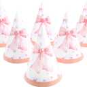 CANREVEL Party Hats for Adult, Birthday Headwear, Party Decorations Supply for Women Men (Bow - 12 Pcs)
