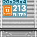 2 Pack 213 Replacement Filter Compatible with April-aire 213 House Air Purifiers 1210, 1620, 2210, 2216, 3210, 4200, MERV 13 Furnace Filter Replacement, 20x25x4