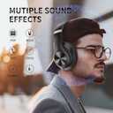 Headphones Wireless Bluetooth with Mic, Wireless Headphones Over Ear with Hi-Fi Audio Deep Bass,3.5MM Cable,Soft-Earpads (NO ANC)