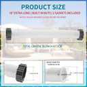 18 Inch 11535 Pool Sand Filter Pump Hose, Interconnecting Hose with 2 Gaskets, Compatible with Intex Pool Pump Sand filter & Saltwater Systems