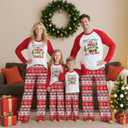 Matching Christmas Pajamas for Family Sets Holiday Jammies Sleepwear Christmas Pjs for Women Men Couples (L)
