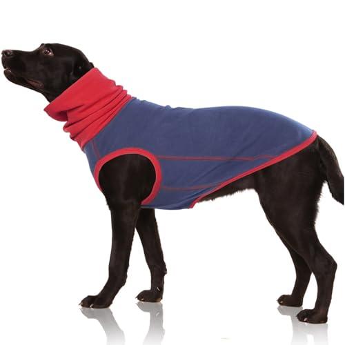 Nanaki Dog Fleece Shirt, Stretch Fleece Pullover Sweater & Turtleneck Sleeveless Vest, Sweatshirt Winter Jacket Tank Top, Cozy Vest to Keep Warm for Large Breed Dogs, All-Day Comfort Sweaters XL