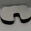 Everlasting Comfort Doctor Recommended Memory Foam Seat Cushion for Office Chairs & Car - Ergonomic Office Desk Accessories - Cushions for Tailbone Pain Relief, Sciatica (Black, Large)