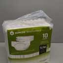 SUNKISS Masterpiece Adult Diapers with Tabs, Unisex Disposable Incontinence Briefs for Women and Men, Odor Control, White, Small/Medium, Previously Medium, 10 Count