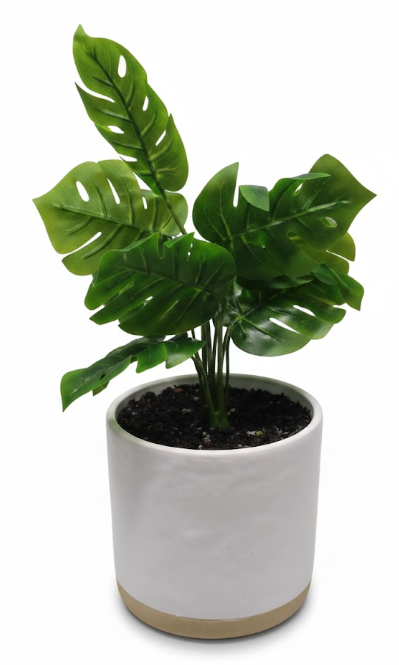 Fake Leaves Plant Pot