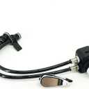 EcoFlush B8106-06R /BS004 RIGHT SIDE ONLY Flush Control Valve W/Tubes Including Handle - Replacement for Single Flush Models B8104 & B8106