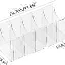 1PCS Acrylic 5-Compartment Detachable Belt Organizer