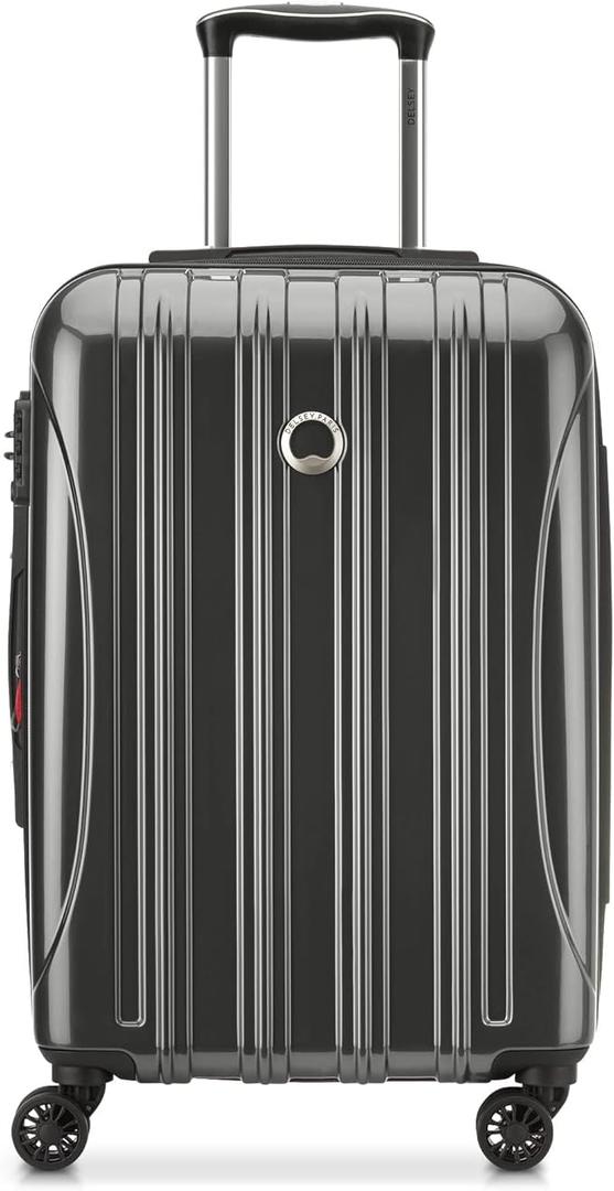 DELSEY PARIS Helium Aero Hardside Expandable Luggage with Spinner Wheels, Brushed Charcoal, 1-Piece Set (Medium 24Inch)