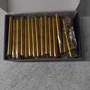 Ravinte 30 Pack 5 Inch Cabinet Pulls Brushed Brass Stainless Steel Kitchen Drawer Pulls Cabinet Handles 5Length, 3 Hole Center