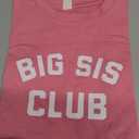 CM C&M WODRO Big Sister Shirt Toddler Baby Girl Big Sis Club Letters Print T-Shirt Tees Kid Summer Short Sleeve Clothes (Pink,2-3 Years)