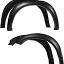 ALLGOOD Fender Flares Compatible with Dodge Ram 1500 2009-2018/Fit Dodge Ram 1500 Classic 2019-2022 (Excludes R/T&Rebel) 4PCS Smooth Matte Black Pocket Riveted Style 68054339AB CH1240269