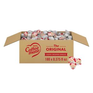 Nestle Coffee mate Original Non-Dairy Creamer Singles, 0.375 oz, 180-Pack Liquid Creamer, No Refrigeration Needed, Creamer Tubs, Ideal for Offices, Breakrooms and Self-Serve Coffee Stations Amazon's Choice