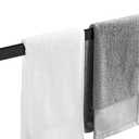 24 Inch Towel Bar for Bathrooms 12/16/20/24/28/32/36 Inch Stainless Steel 304 Matte Black Towel Holder Modern Square Towel Rod Rustproof Wall Mount (1, Matte Black, 24 Inch)