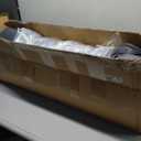 Serta Orthopedic Quilted Couch Dog Bed for Pets Slate Gray (Large)