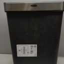 Rubbermaid Premier Series III Step-On Trash Can for Home and Kitchen, with Stainless Steel Rim, 12.4 Gallon, Charcoal, for Home/Kitchen/Garage/Apartment/Office